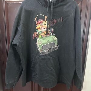 Muppets Black Hoodie . Men's xl euc